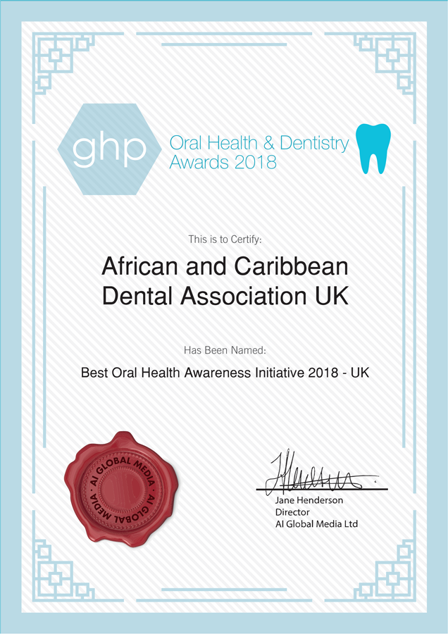 Oral Health & Dentistry Awards 2018