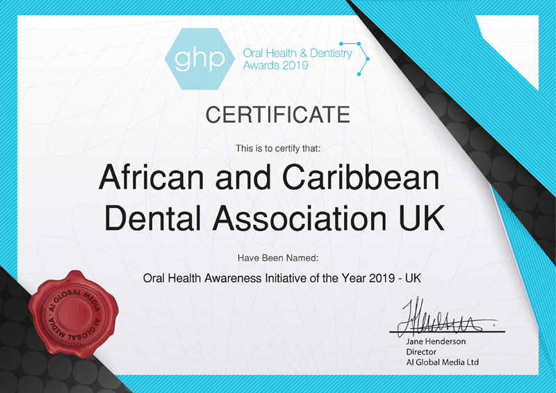 Oral Health & Dentistry Awards 2019
