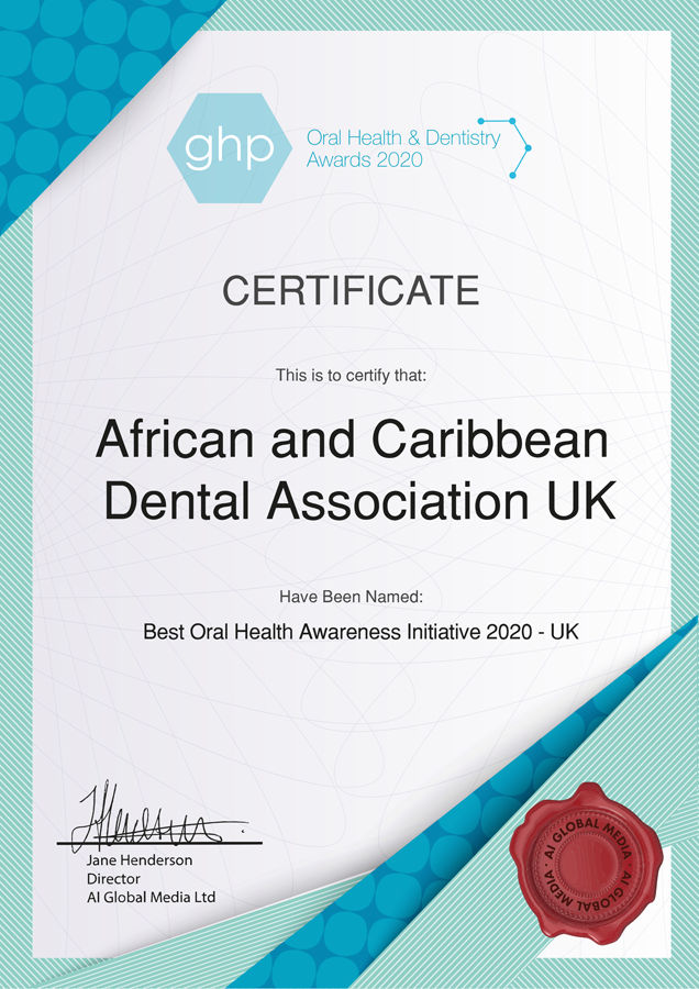 Oral Health & Dentistry Awards 2020